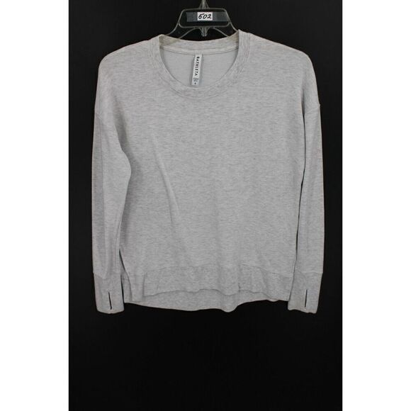 Athleta Coaster Luxe Sweatshirt Fog Grey Heather SMALL #870422 - Picture 1 of 7